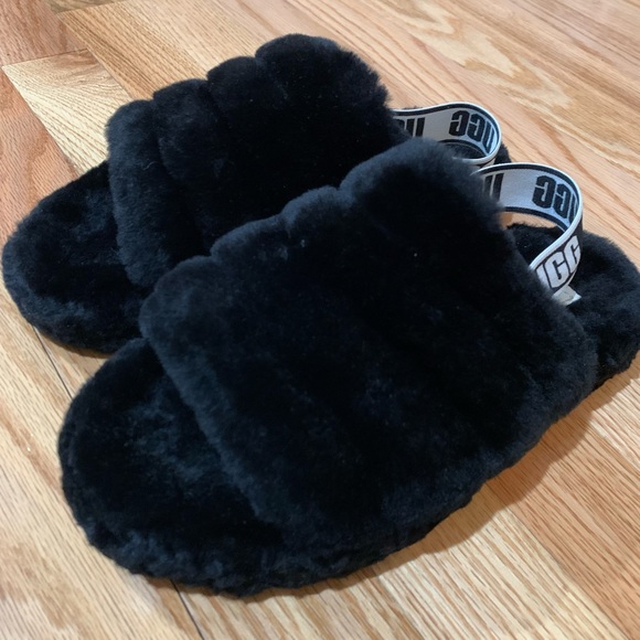 UGG Fluff Yeah Slides - Size 4 - Picture 1 of 4